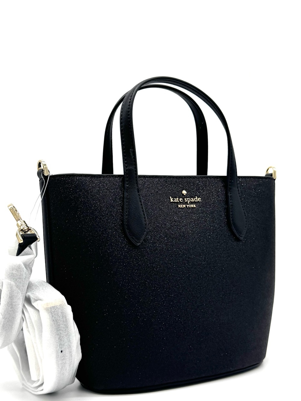 Kate Spade Glimmer Satchel Bag Black (NWT)